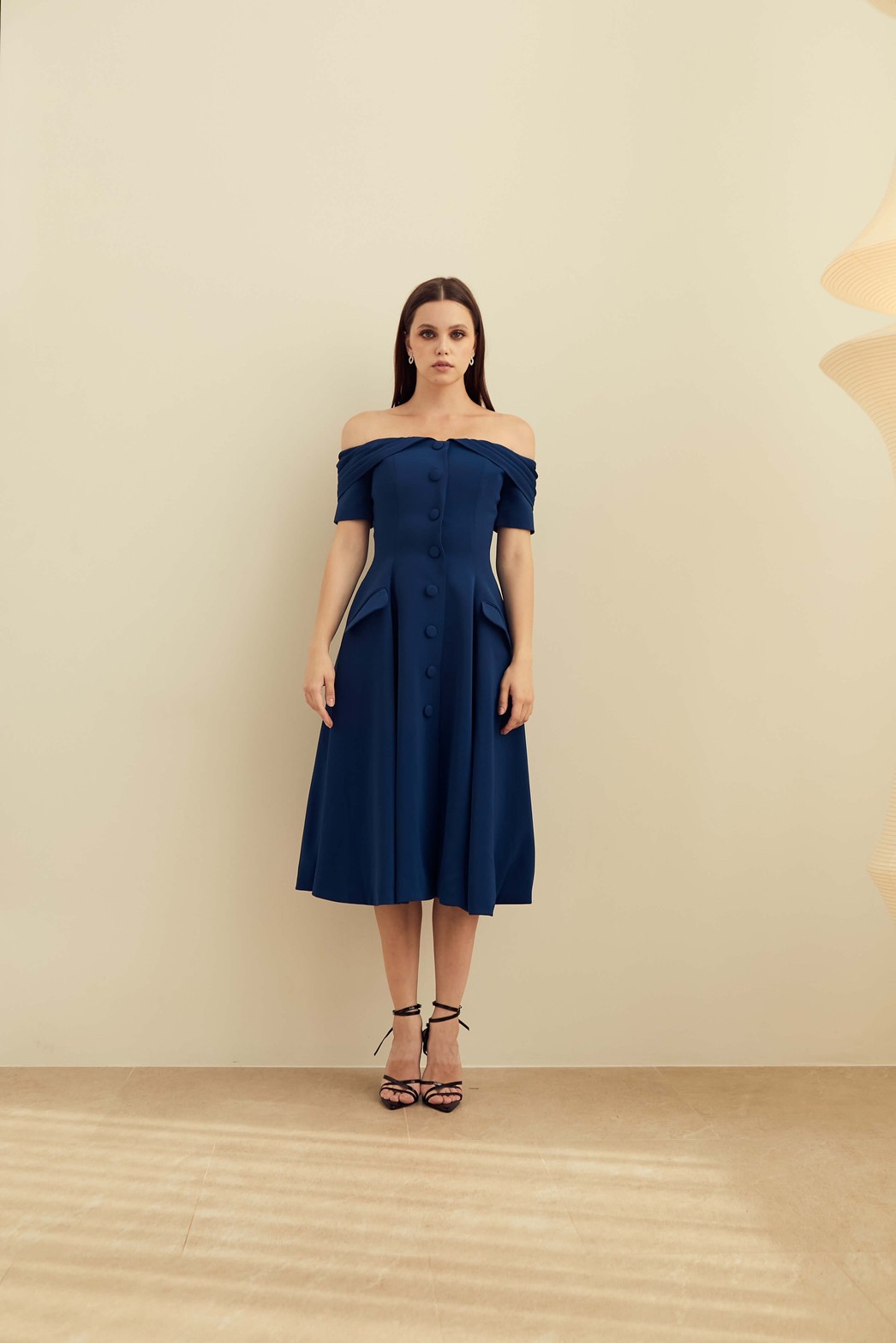 Perdi Dress in Navy