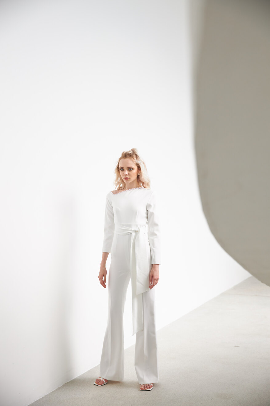 Petitlace White Jumpsuit